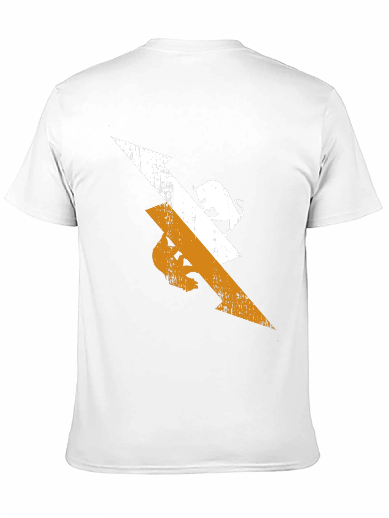 Black Tee with Arrow and Bull Graphic