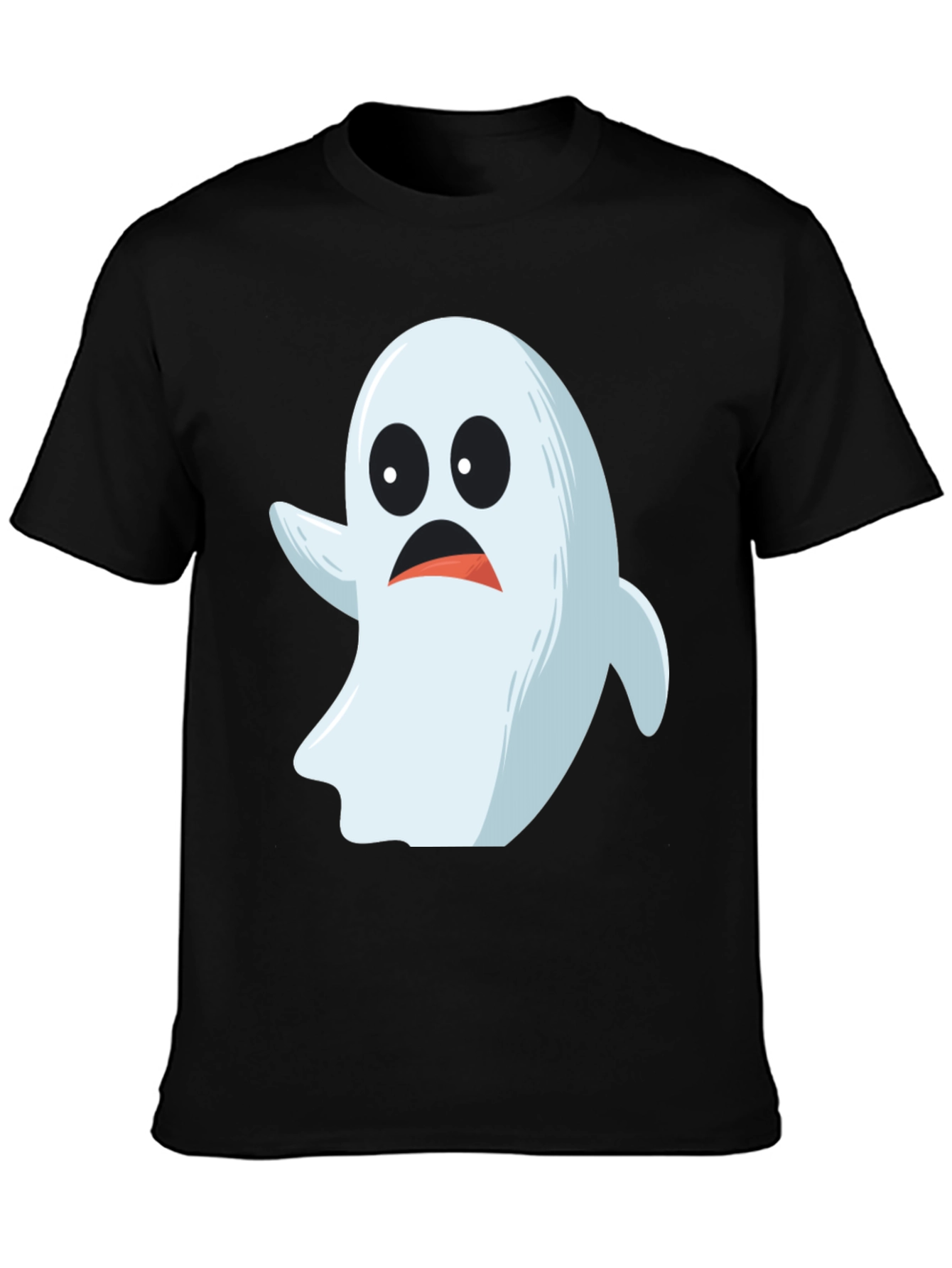 Spooky Ghost Graphic Tee - Halloween Costume Shirt