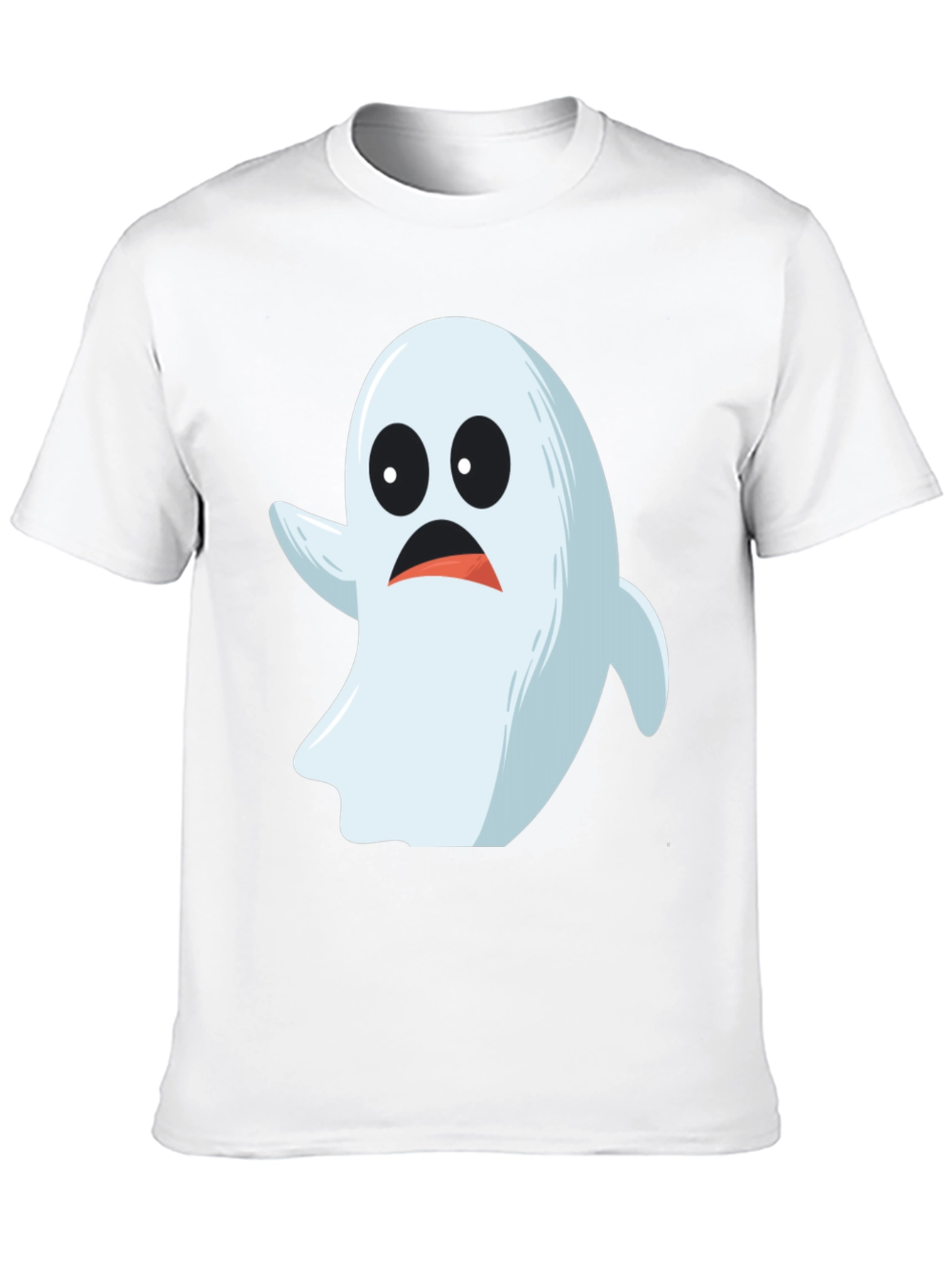 Spooky Ghost Graphic Tee - Halloween Costume Shirt