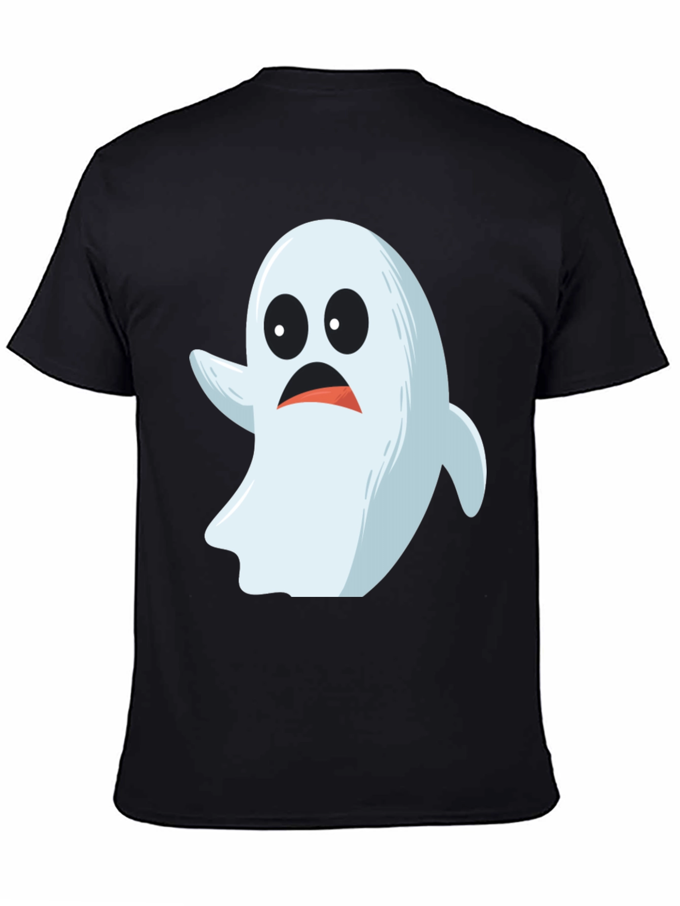 Spooky Ghost Graphic Tee - Halloween Costume Shirt