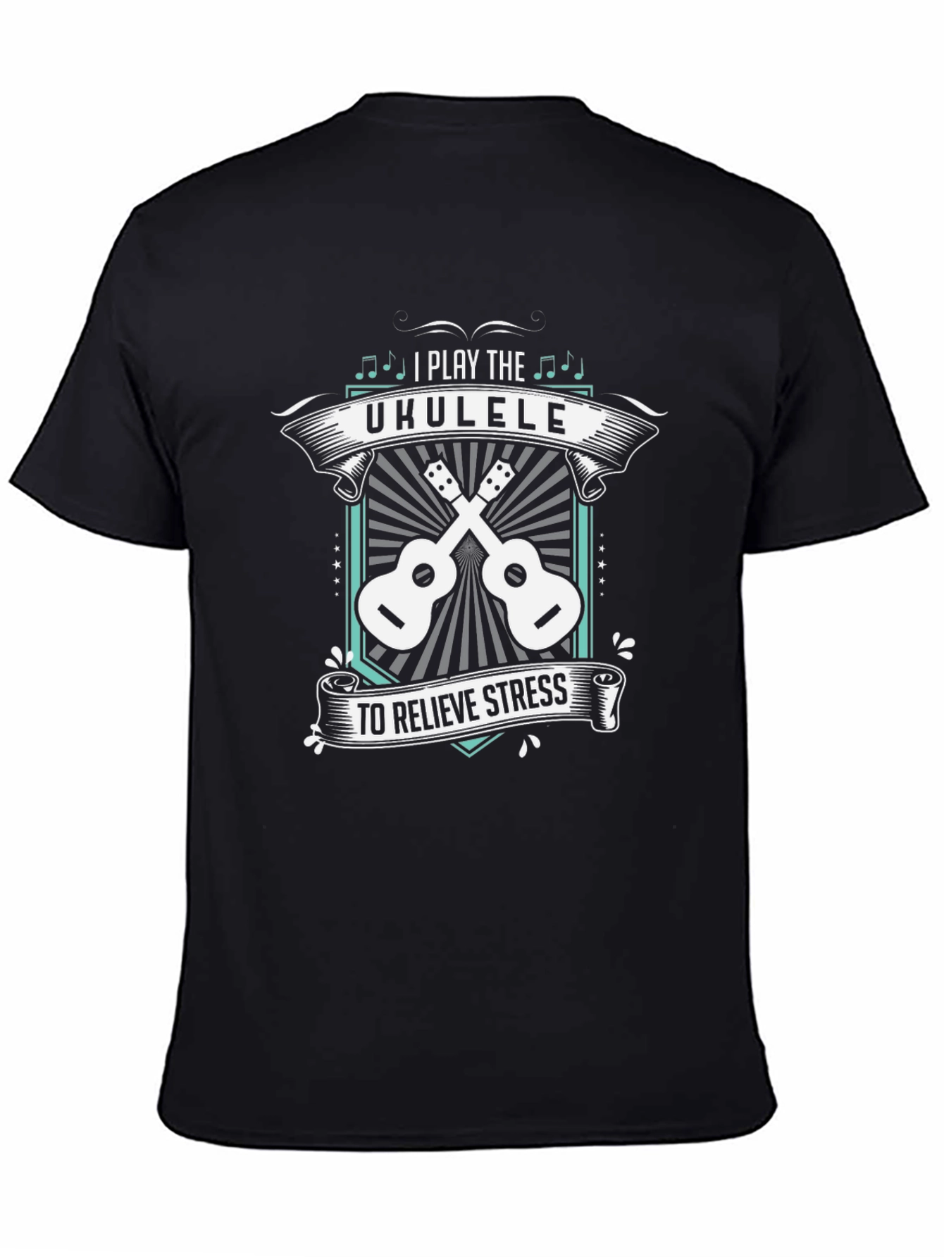 Ukulele Stress Relief Graphic T-Shirt