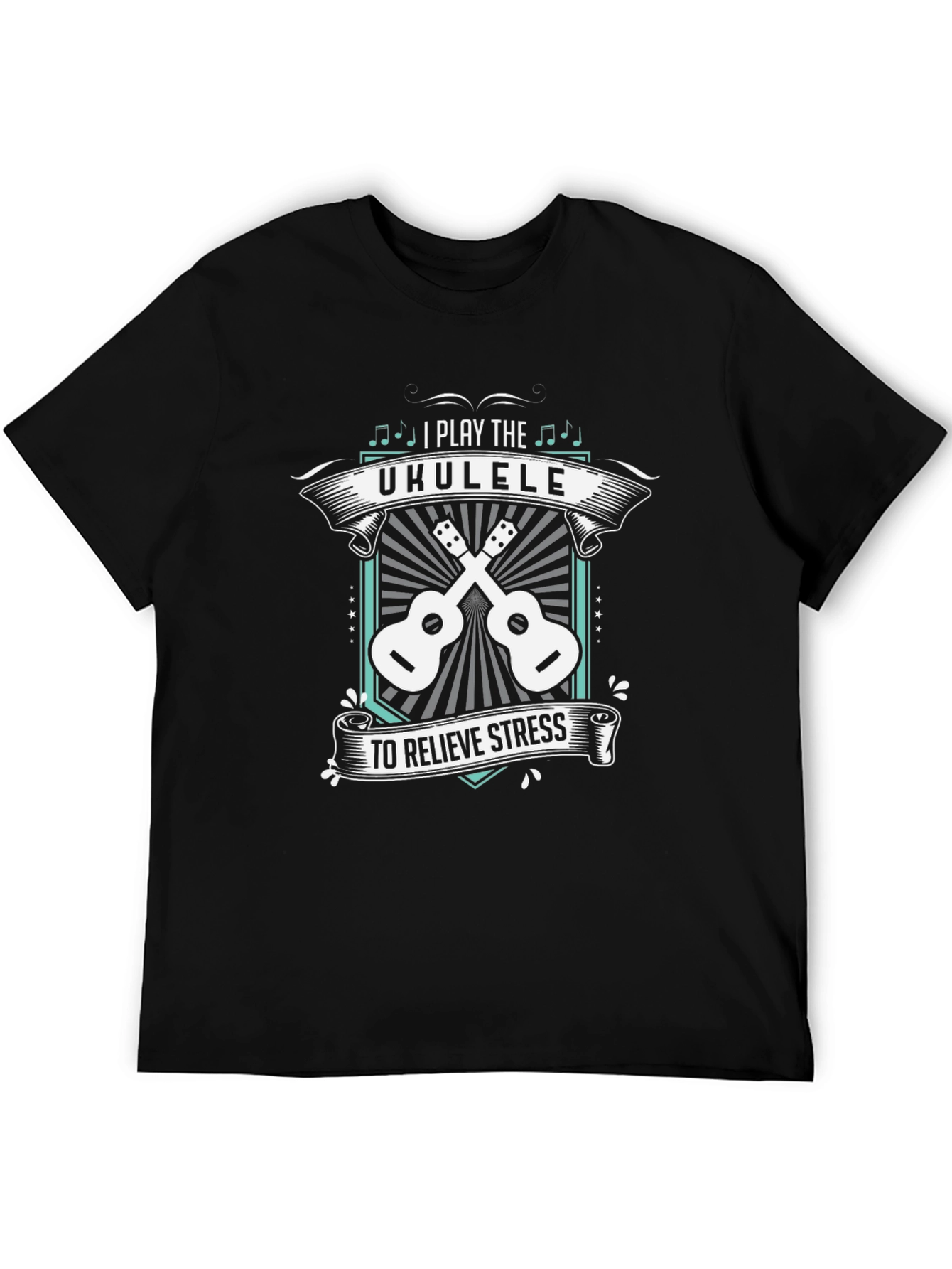 Ukulele Stress Relief Graphic T-Shirt