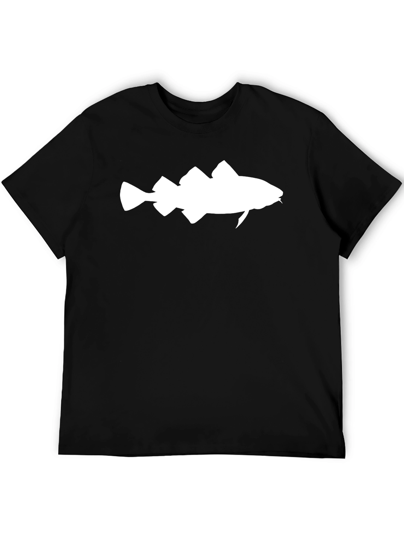 Mens Black Fish Graphic Tee