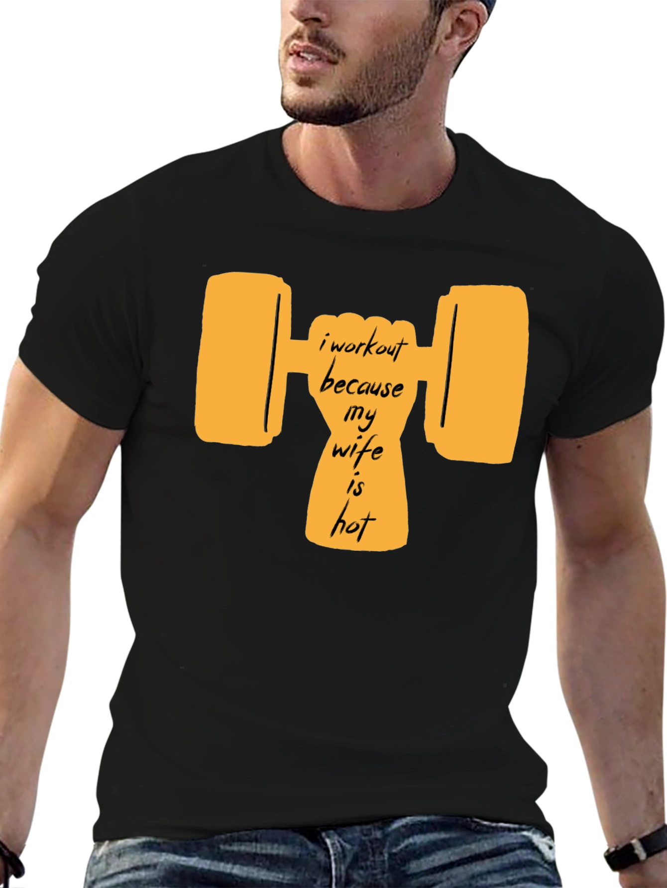 Workout Wife Humor Graphic Tee
