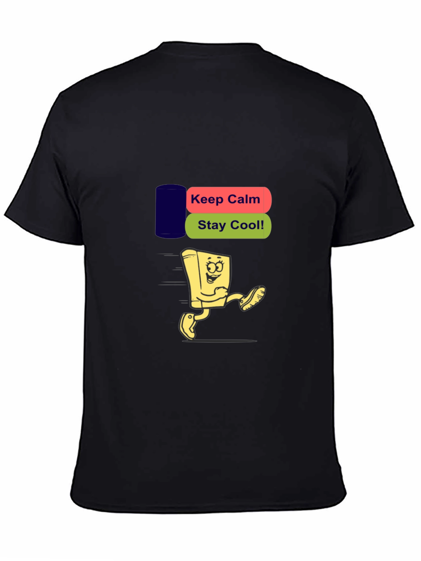 Keep Calm Stay Cool Black T-Shirt
