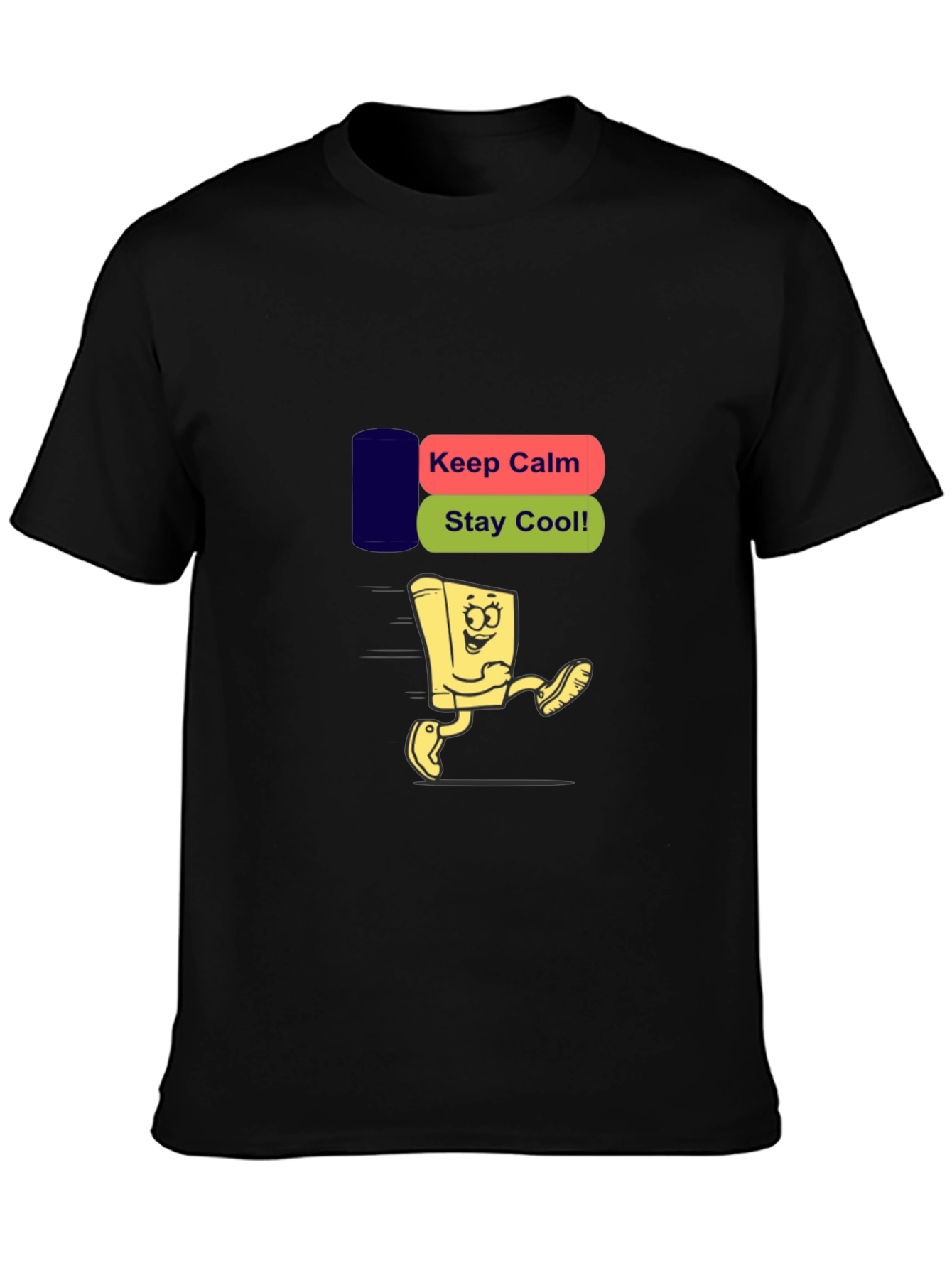 Keep Calm Stay Cool Black T-Shirt