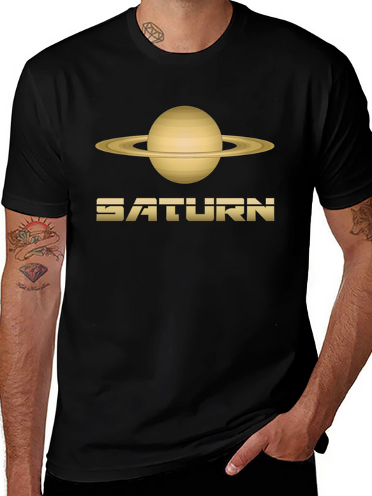 Saturn Graphic T-Shirt - Classic Planet Design