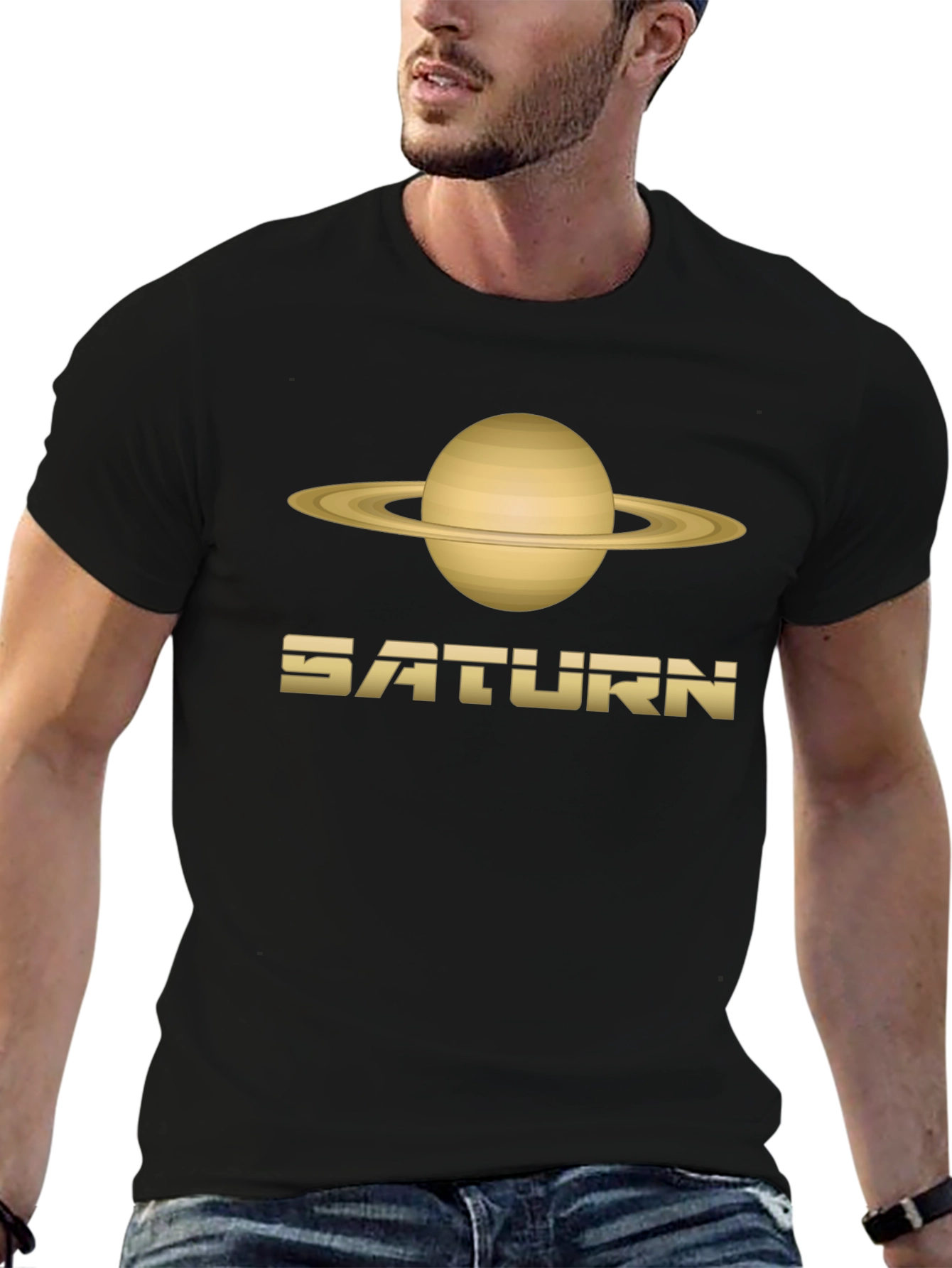 Saturn Graphic T-Shirt - Classic Planet Design
