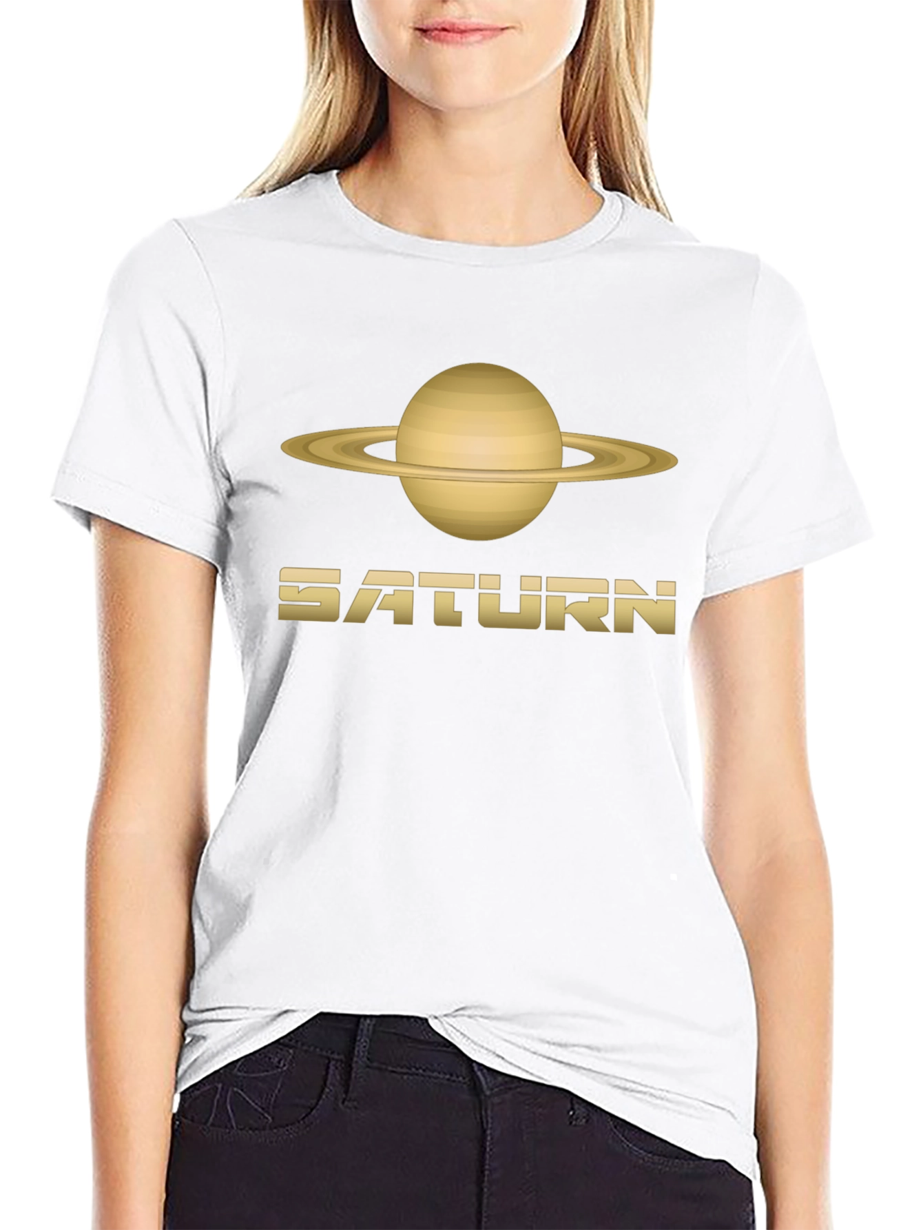 Saturn Graphic T-Shirt - Classic Planet Design