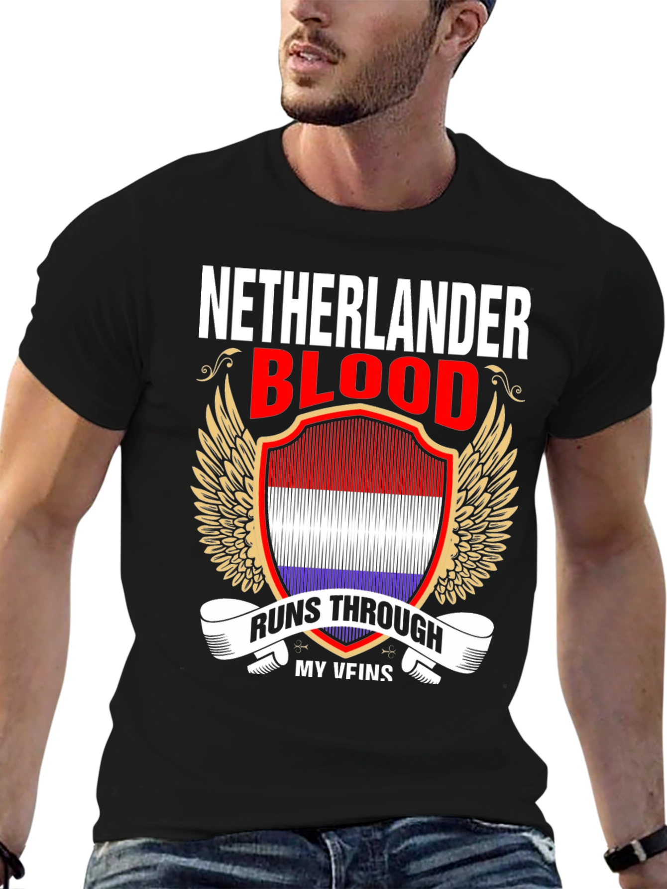 Netherlander Blood Runs Through My Veins T-Shirt