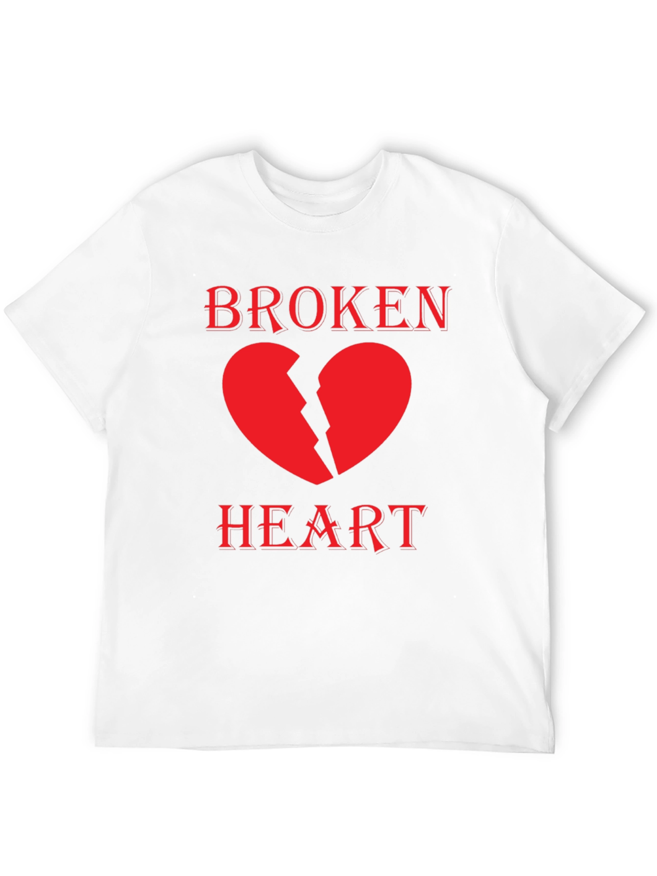 Broken Heart Graphic T-Shirt - Trendy Design