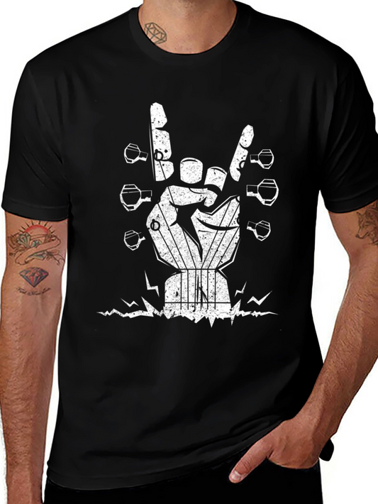 Rock On Guitar T-Shirt - Music Lover Tee