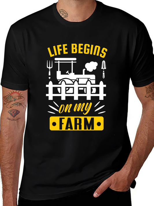 Life Begins On My Farm T-Shirt