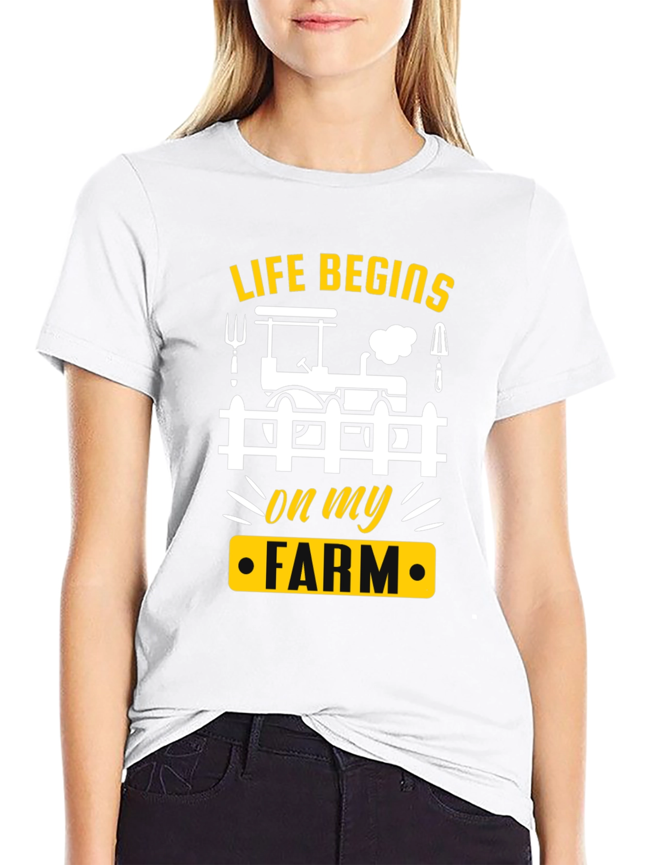 Life Begins On My Farm T-Shirt
