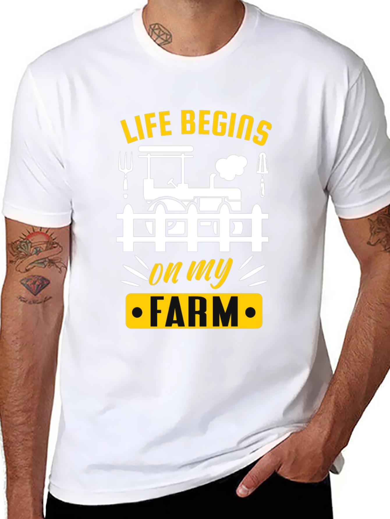 Life Begins On My Farm T-Shirt