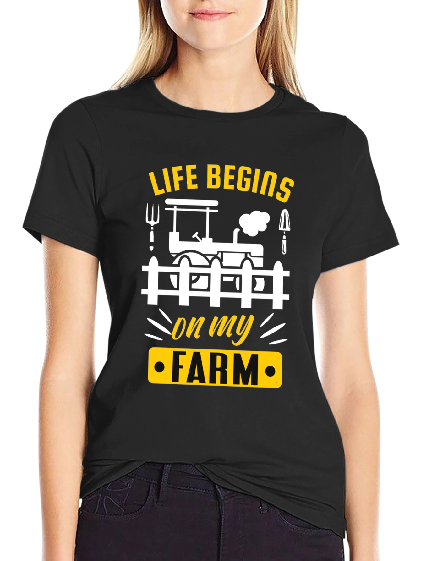 Life Begins On My Farm T-Shirt