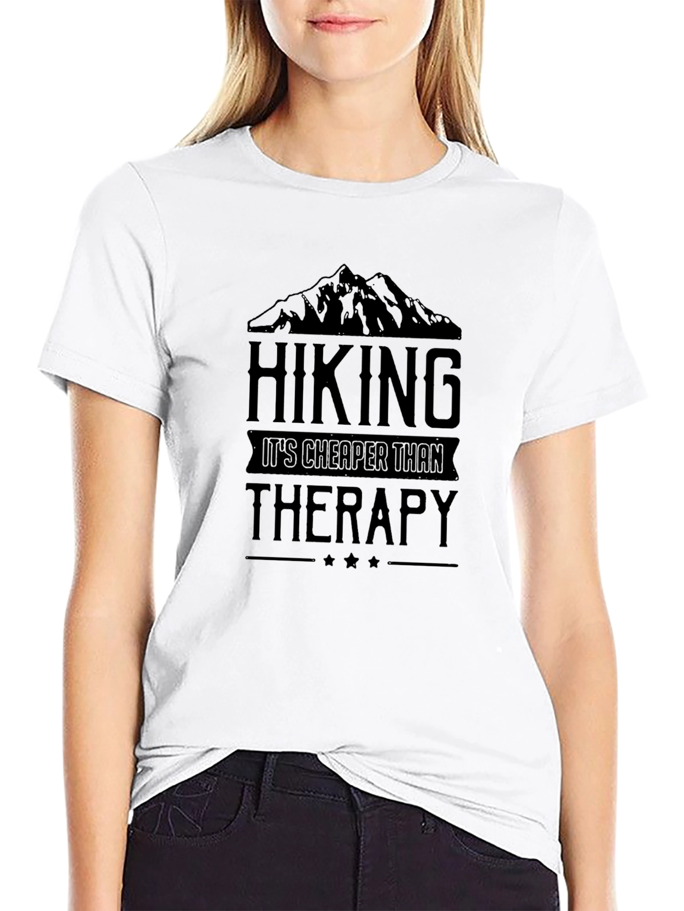 Hiking Cheaper Than Therapy Graphic Tee