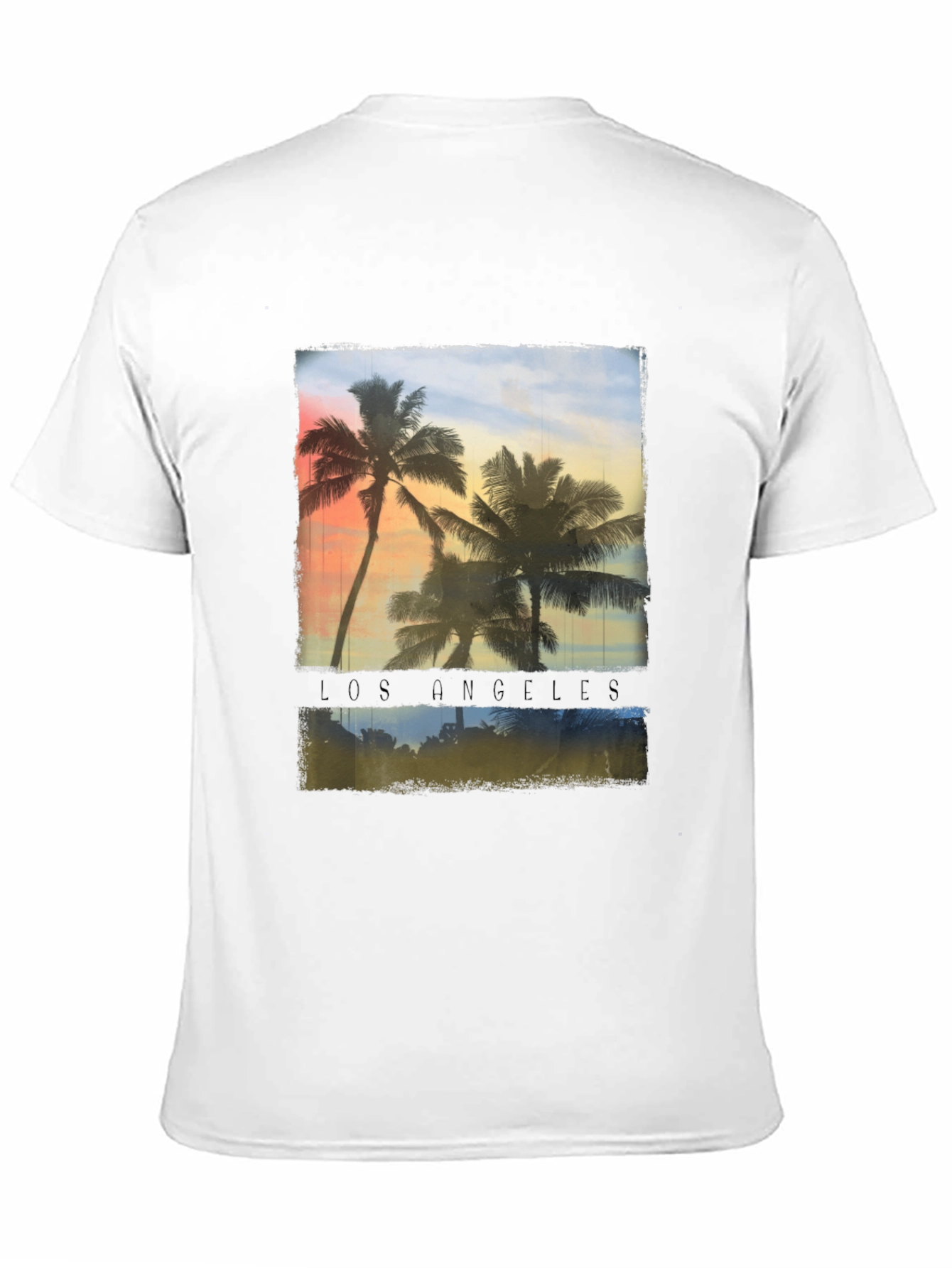 Los Angeles Palm Tee - Tropical Sunset T-Shirt
