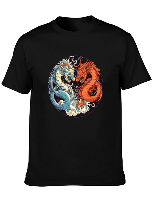 Yin Yang Dragon Graphic Tee