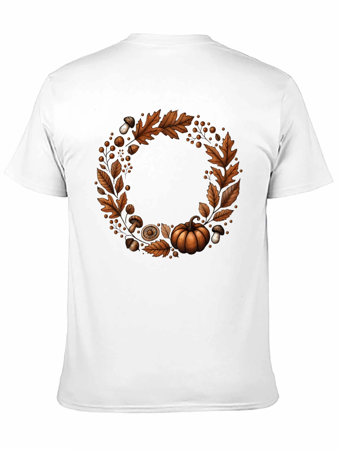 Autumn Wreath Graphic Tee - Festive Fall Apparel