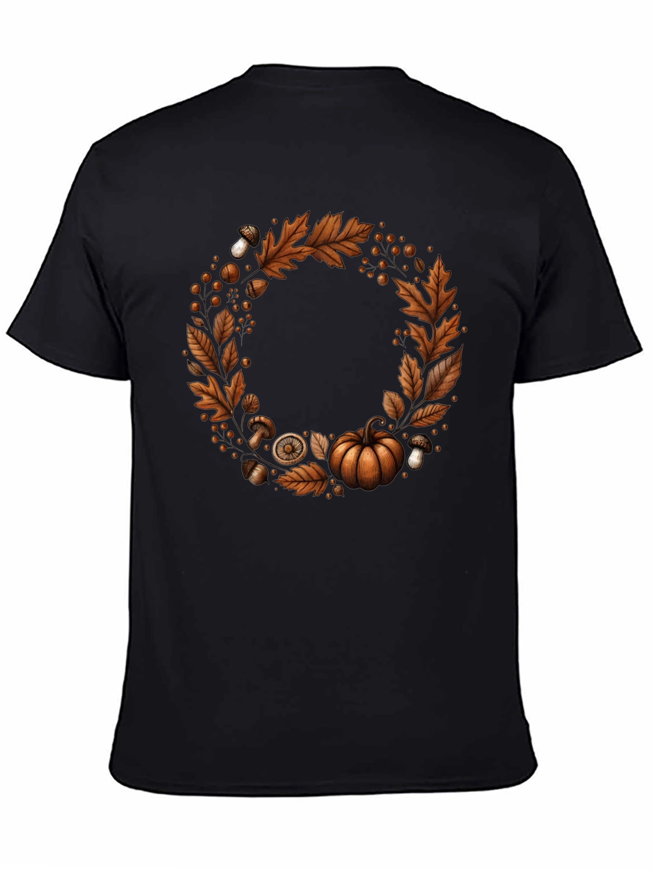 Autumn Wreath Graphic Tee - Festive Fall Apparel