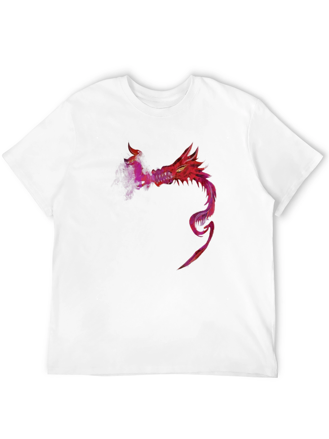 Red Dragon Graphic Tee - Stylish Mens Black T-Shirt