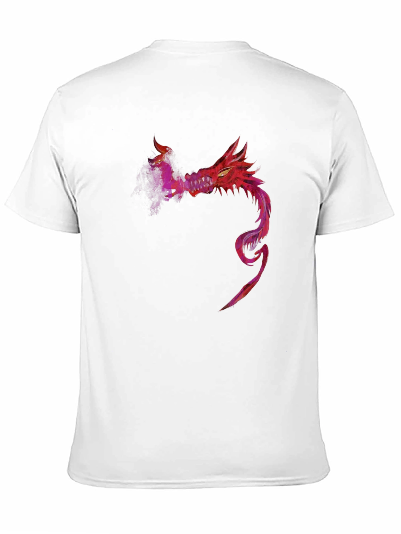 Red Dragon Graphic Tee - Stylish Mens Black T-Shirt