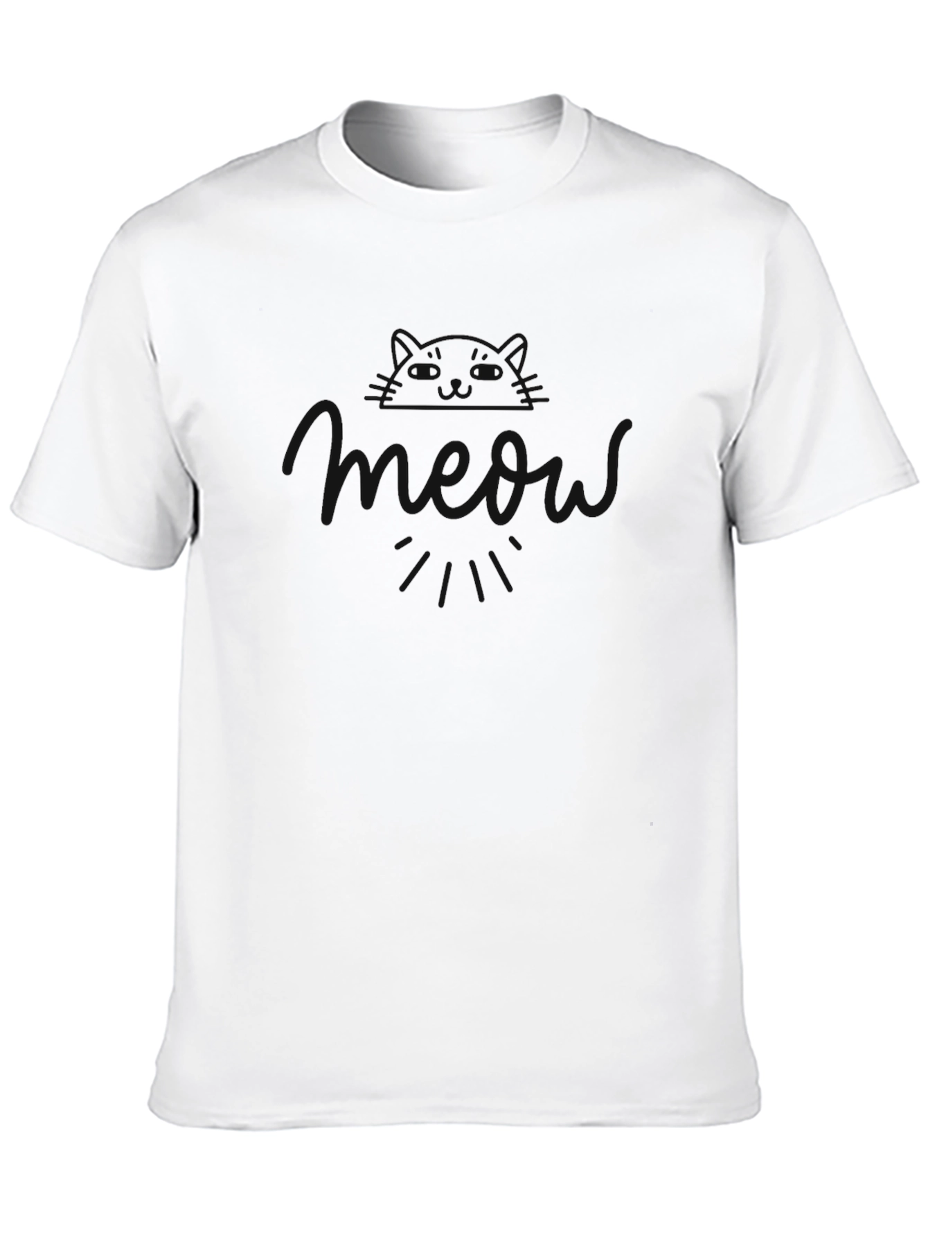Mens Black Casual Short Sleeve T-Shirt