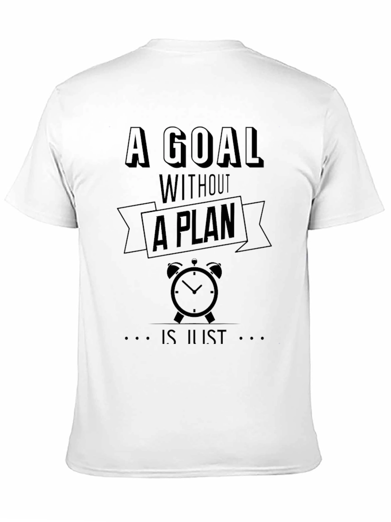 Goal Plan Black Graphic T-Shirt