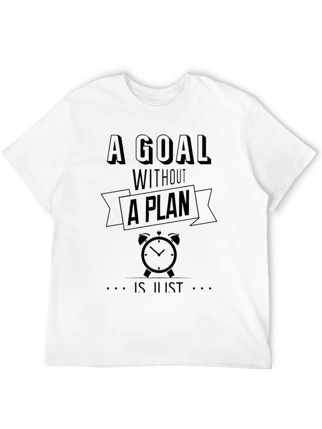 Goal Plan Black Graphic T-Shirt