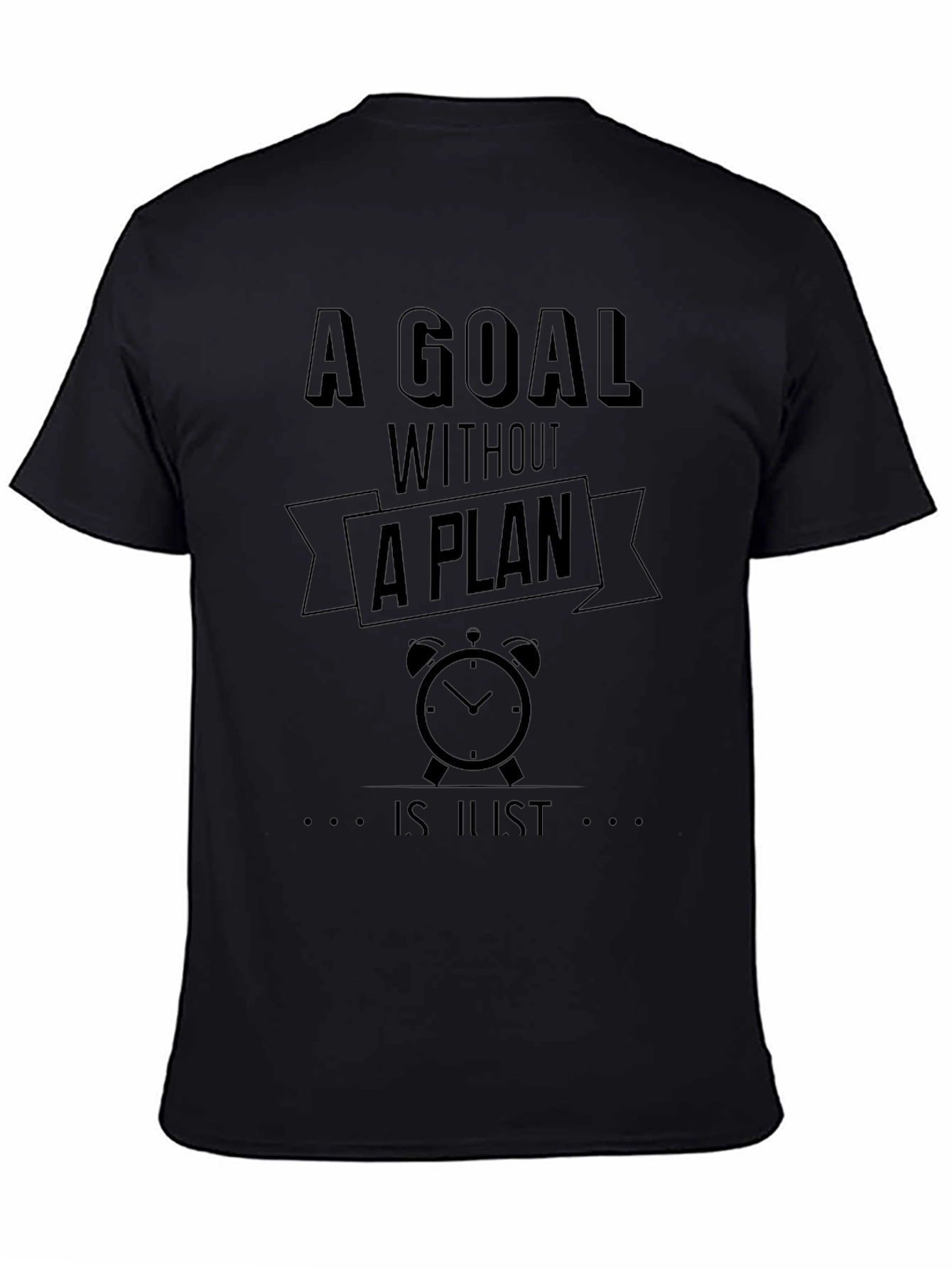 Goal Plan Black Graphic T-Shirt