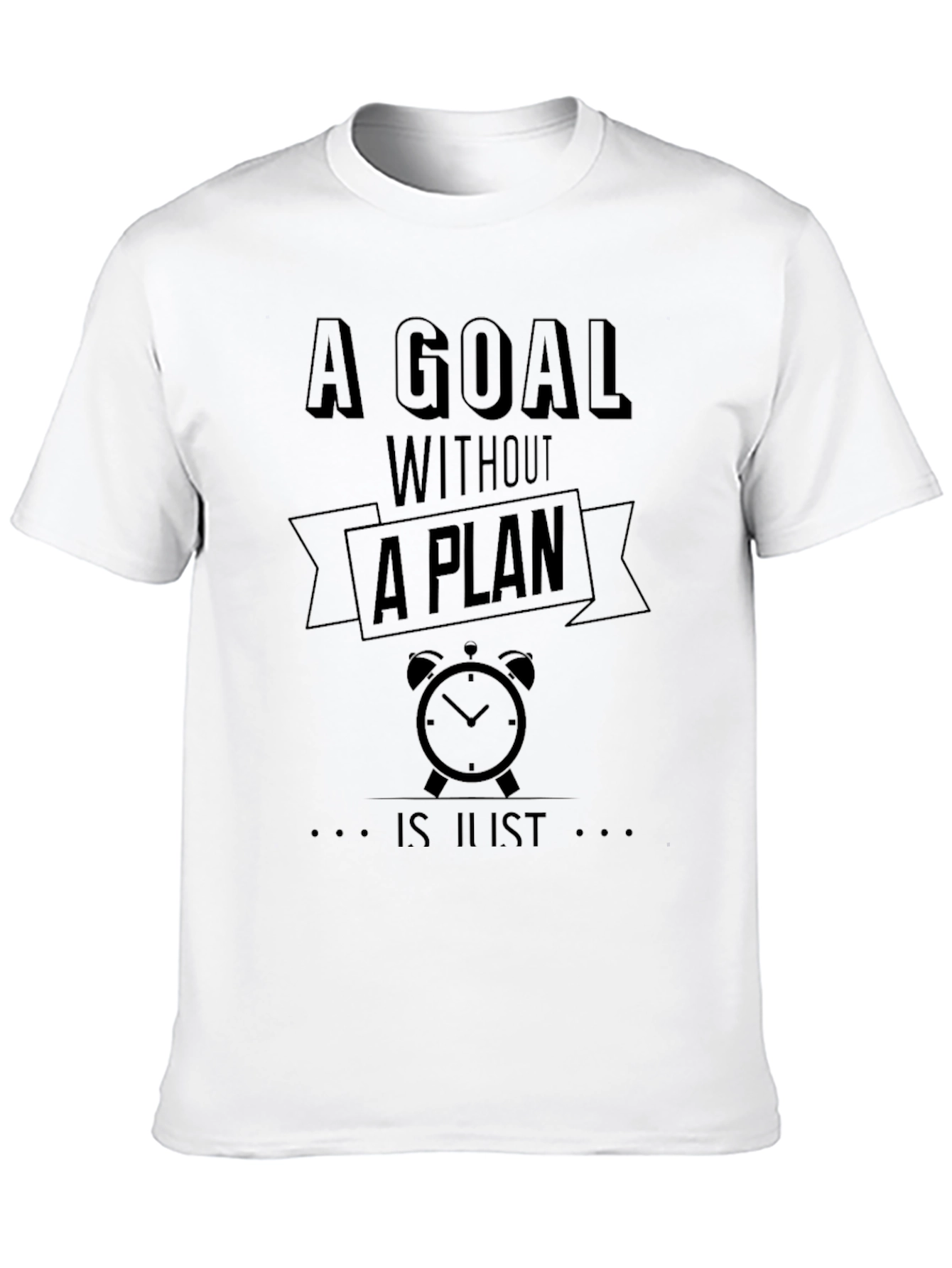 Goal Plan Black Graphic T-Shirt