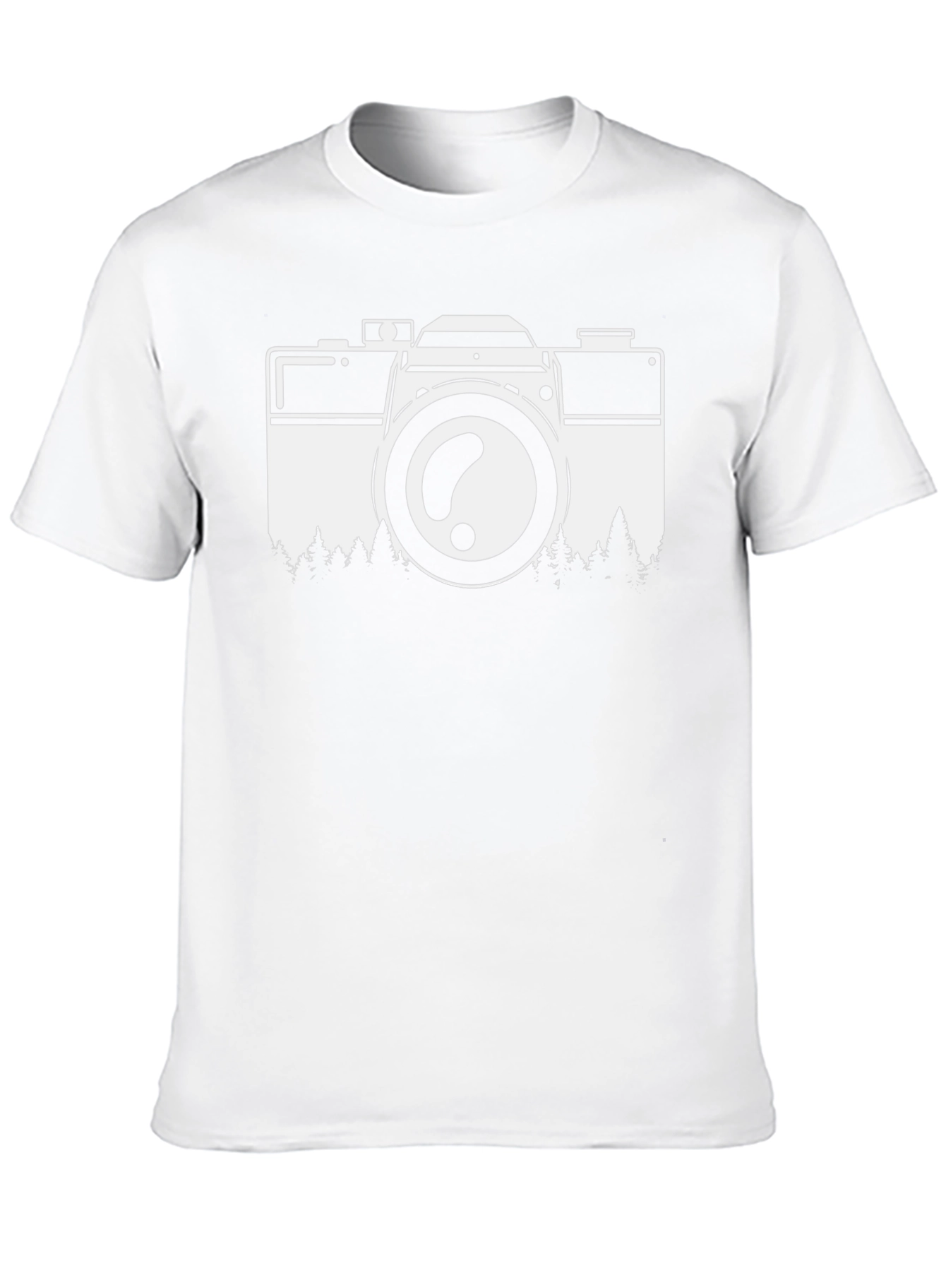 Camera Nature Graphic Tee - Black