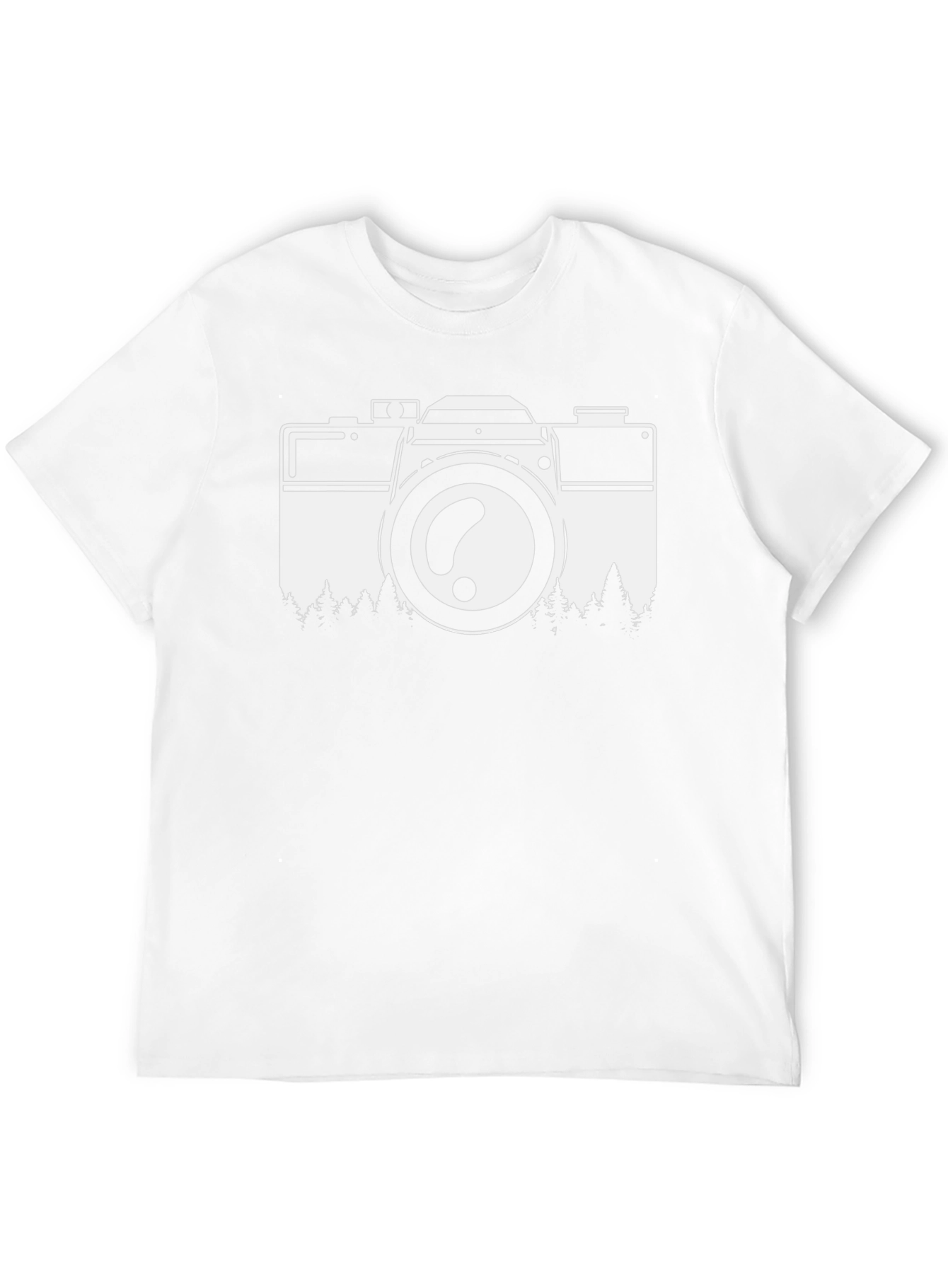 Camera Nature Graphic Tee - Black