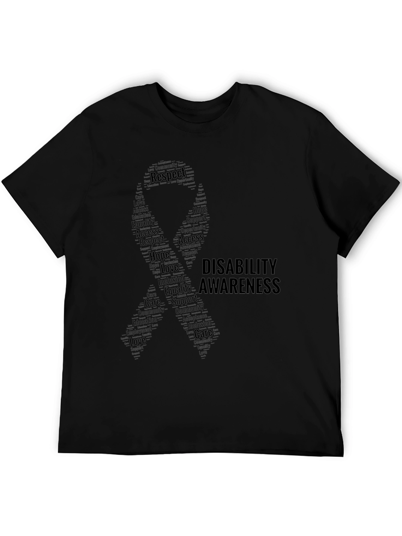 Disability Awareness Word Art T-Shirt