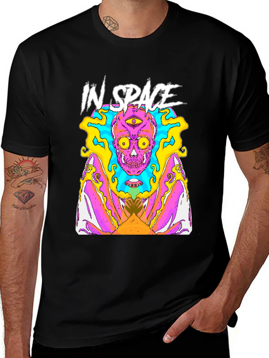 In Space Graphic Tee - Mens Black T-Shirt