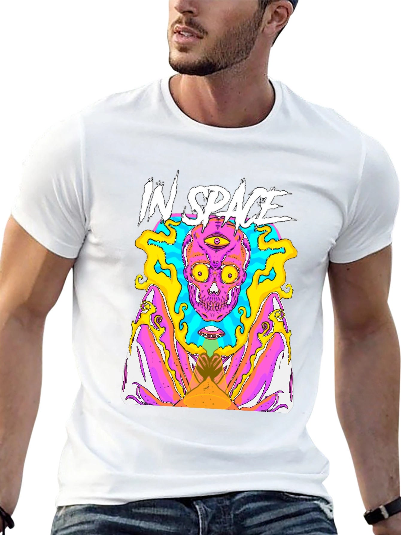 In Space Graphic Tee - Mens Black T-Shirt
