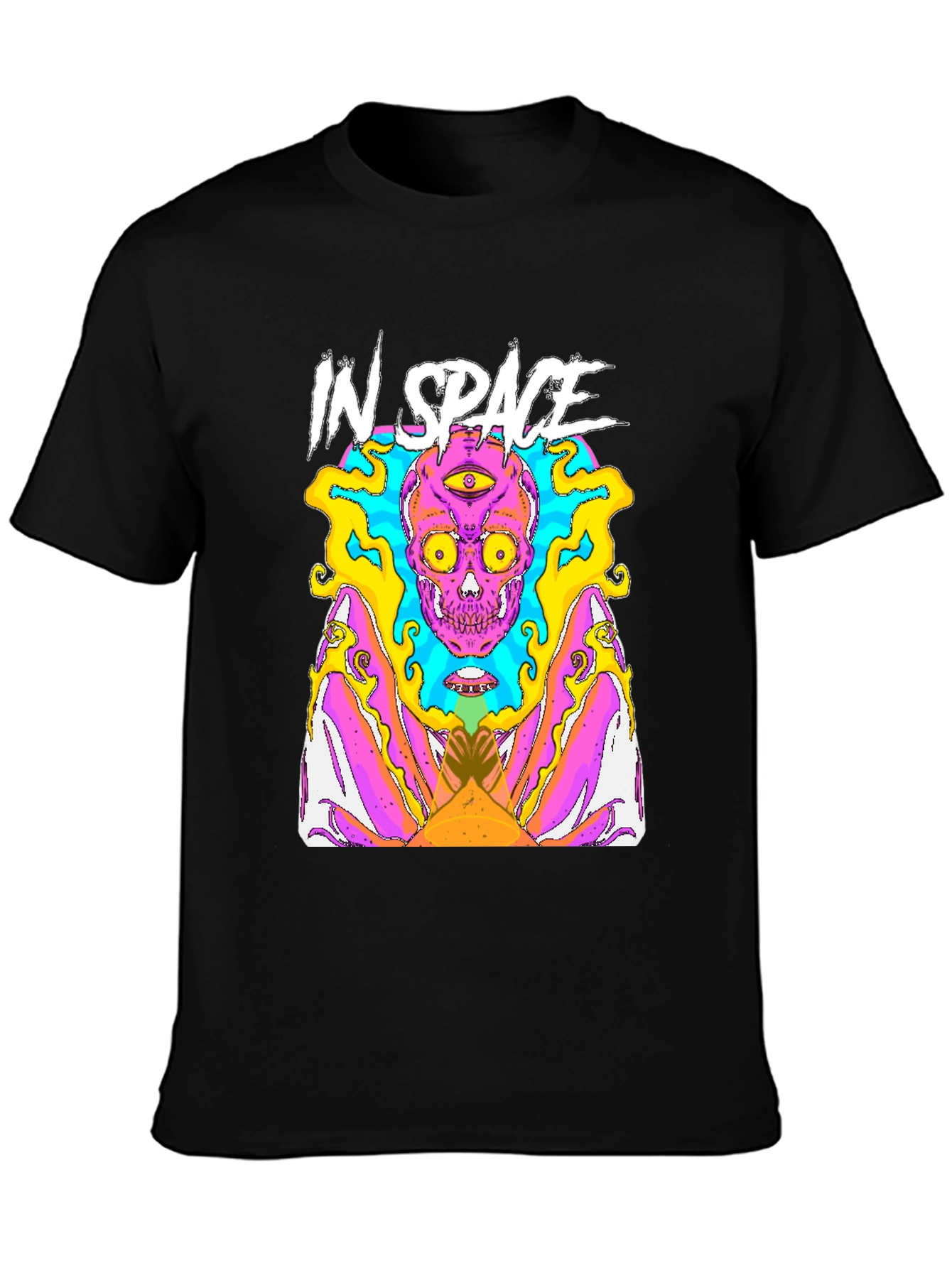 In Space Graphic Tee - Mens Black T-Shirt