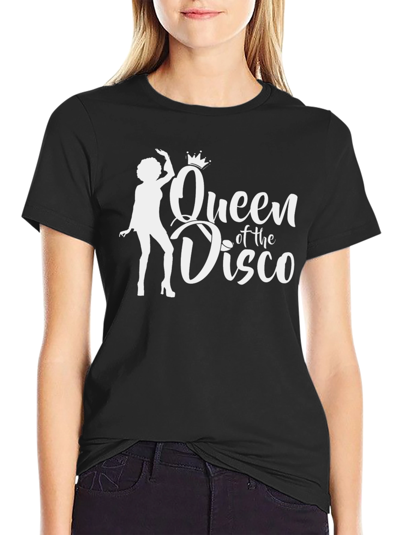 Queen of the Disco Black T-Shirt