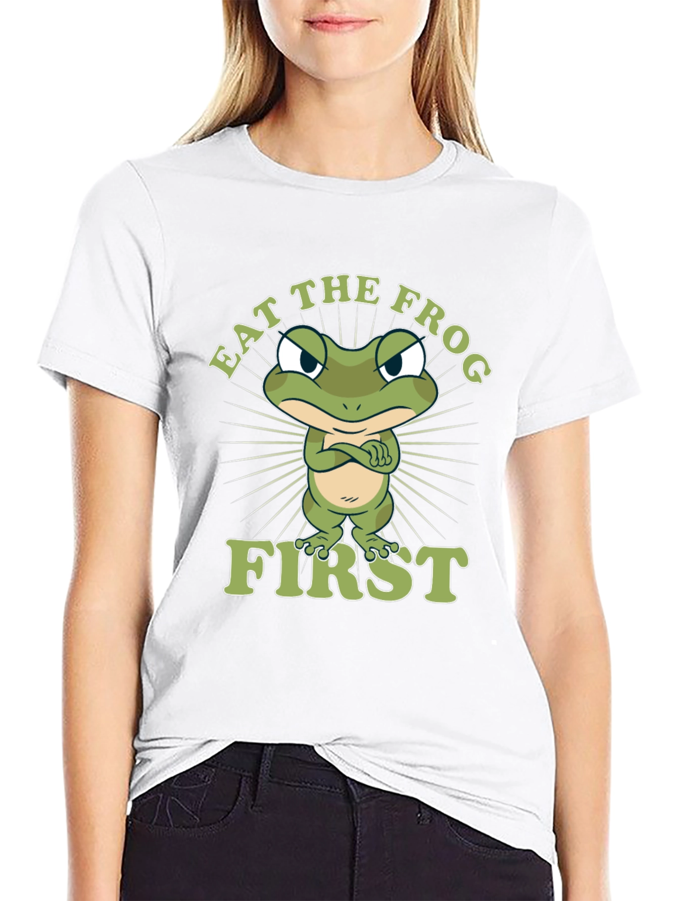 Eat the Frog First Graphic T-Shirt