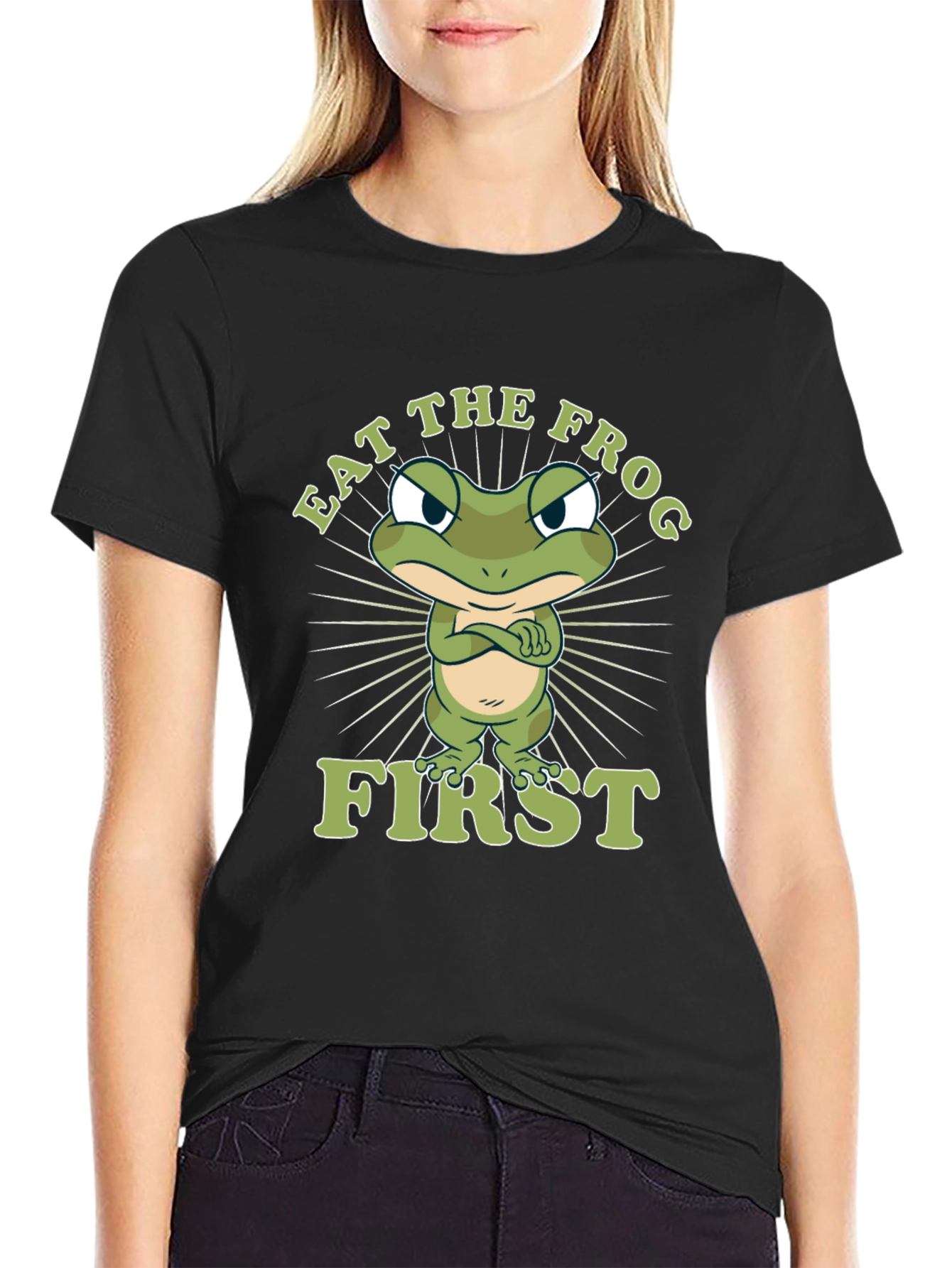 Eat the Frog First Graphic T-Shirt