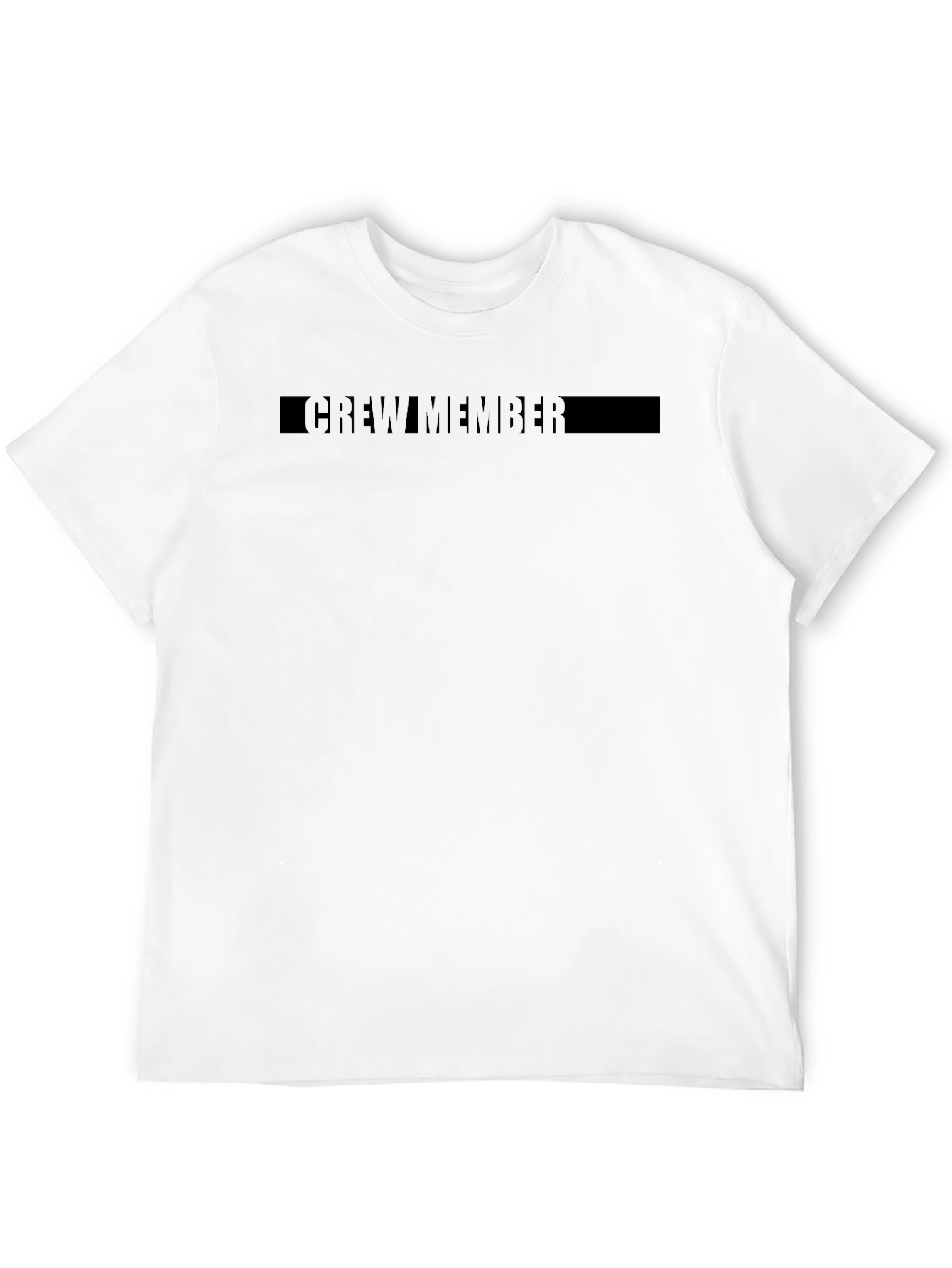 Crew Member Black Graphic Tee