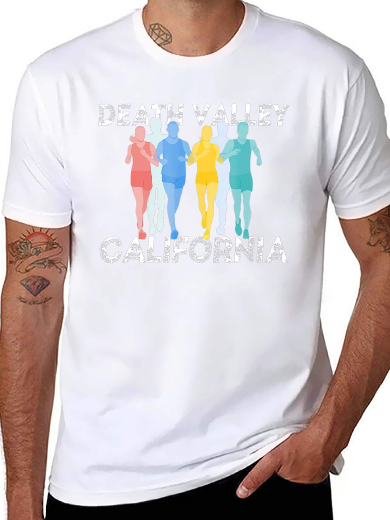 Death Valley California Runners Black T-Shirt