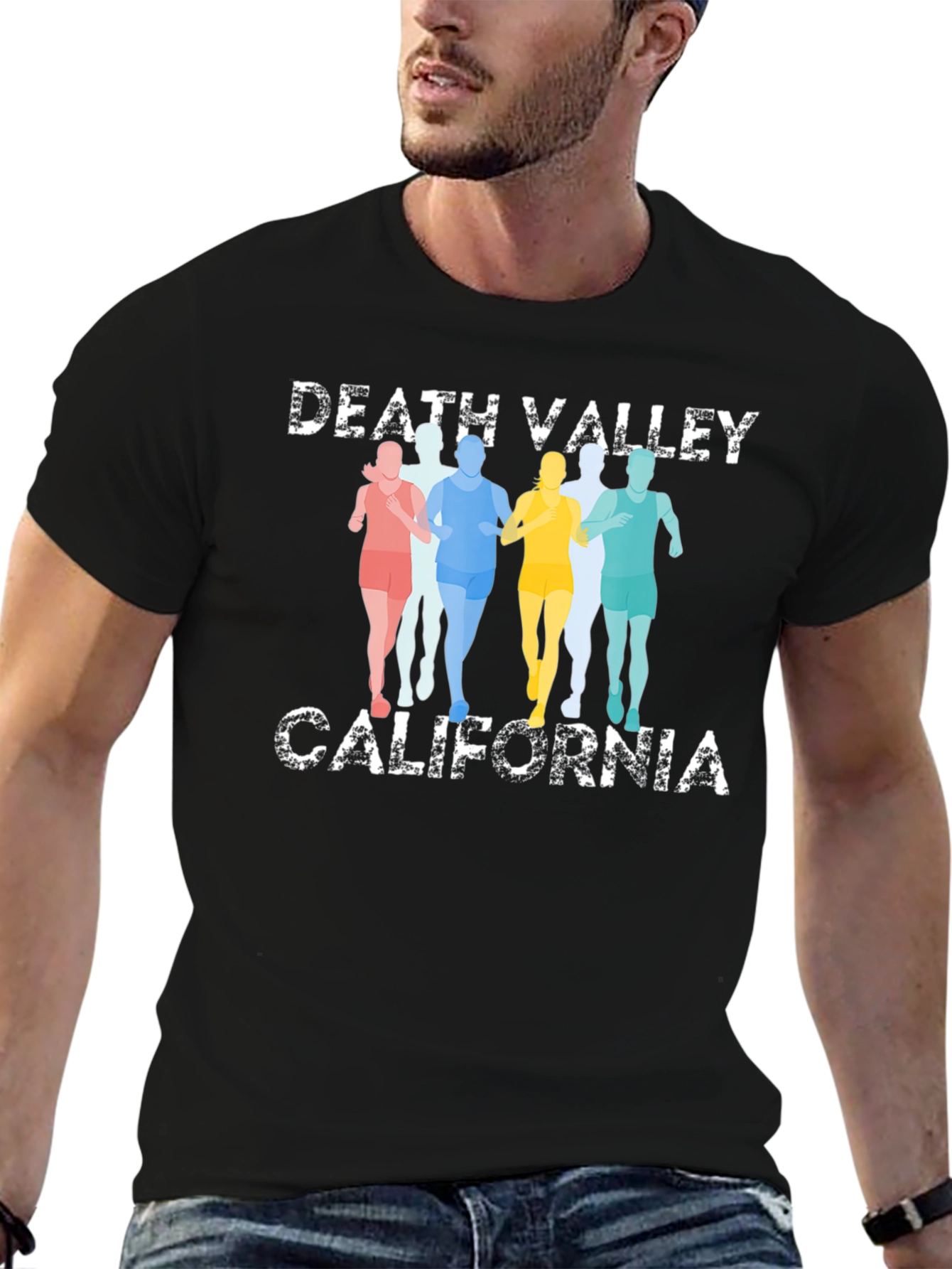 Death Valley California Runners Black T-Shirt