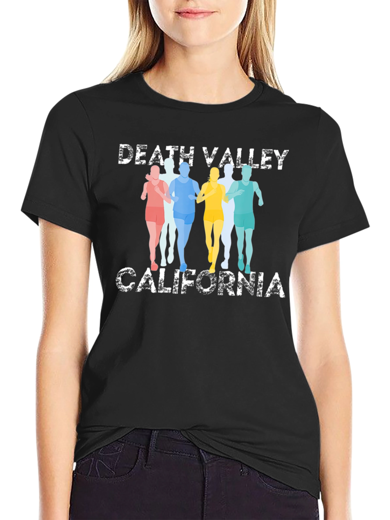 Death Valley California Runners Black T-Shirt
