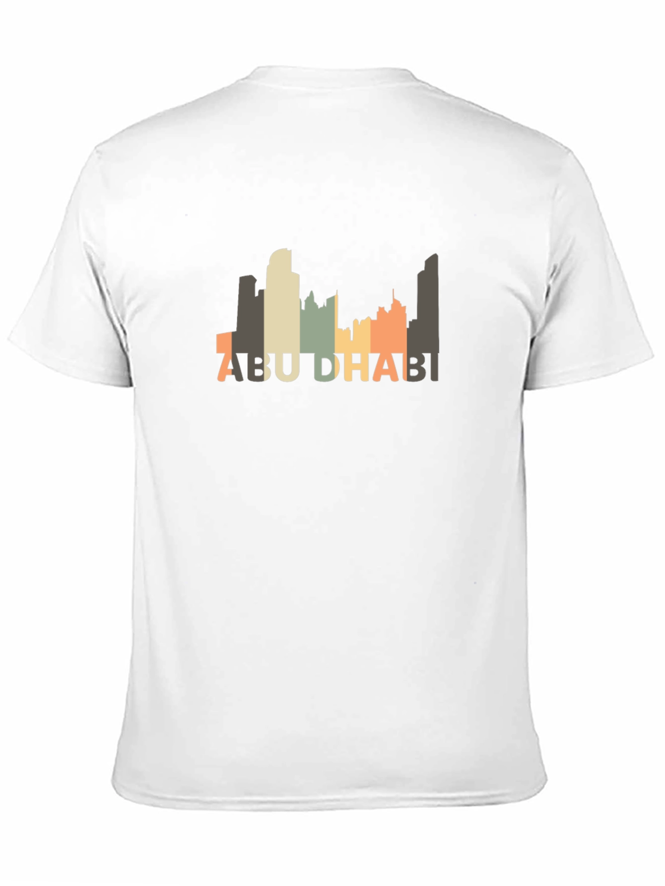 Abu Dhabi Skyline T-Shirt - Retro Design