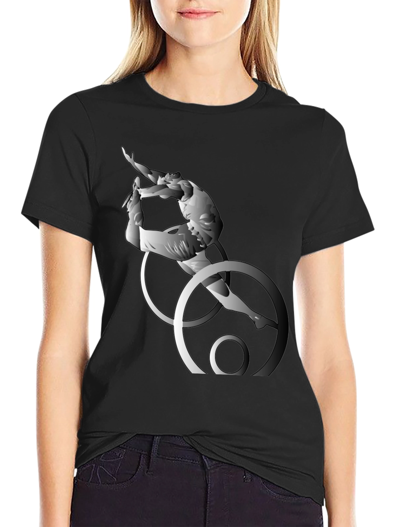 Abstract Artistic Gymnastics T-Shirt