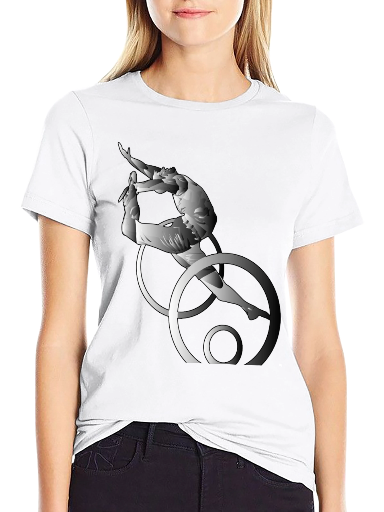 Abstract Artistic Gymnastics T-Shirt