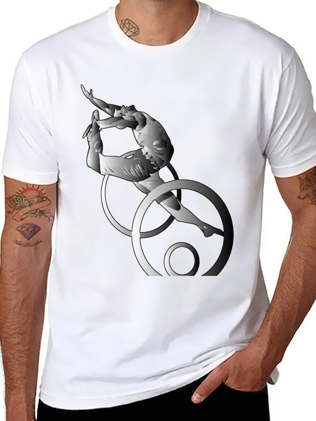 Abstract Artistic Gymnastics T-Shirt