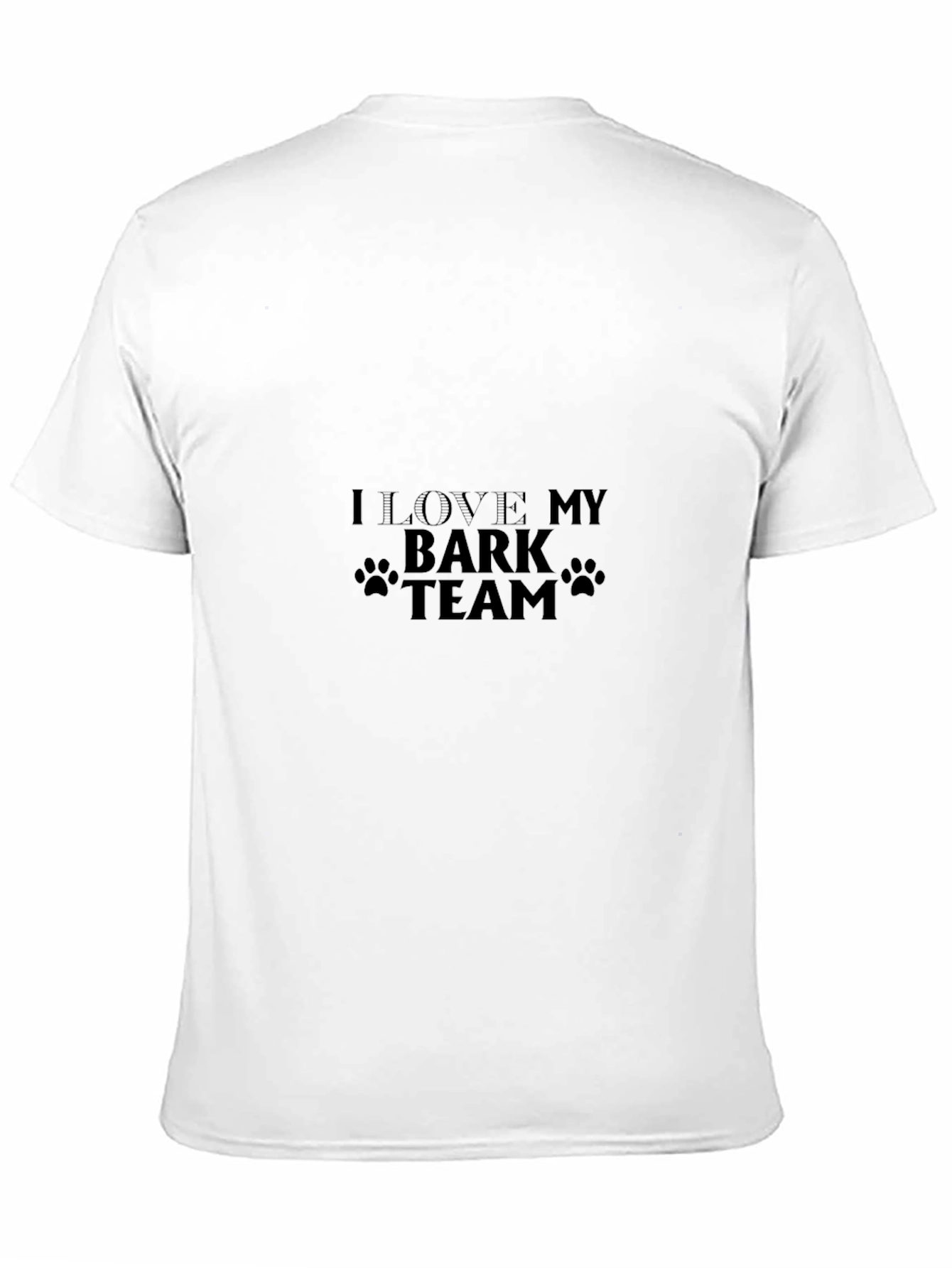 I Love My Bark Team Black T-Shirt